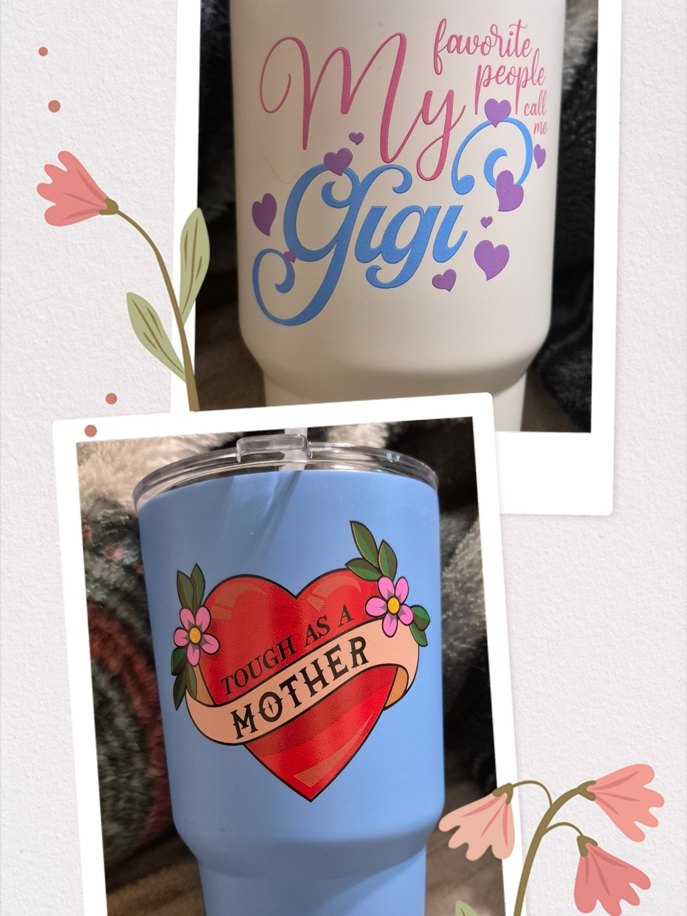 BN Blue And White Tumblers